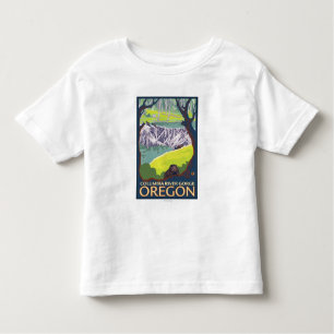 T-shirt Pour Les Tous Petits Famille de castor - gorge du fleuve Columbia,