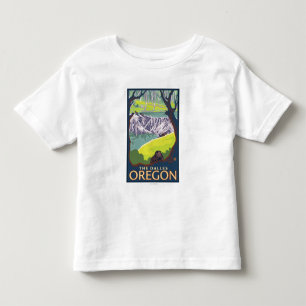 T-shirt Pour Les Tous Petits Famille de castor - le Dalles, Orégon