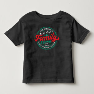 T-shirt Pour Les Tous Petits Famille personnalisée Groupe de Noël Nom correspon