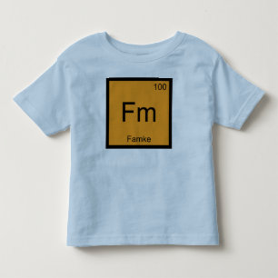 T-shirt Pour Les Tous Petits Famke Nom Chimie Élément Tableau Périodique