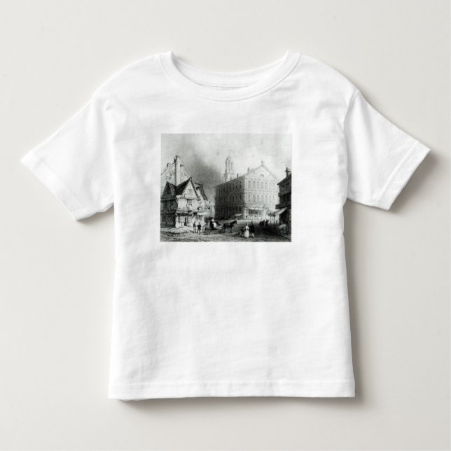T-shirt Pour Les Tous Petits Faneuiel Hall, Boston (Devant)