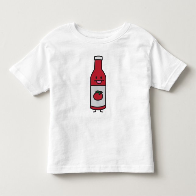 T-shirt Pour Les Tous Petits Fantaisie de condiment de Tableau de sauce tomate (Devant)
