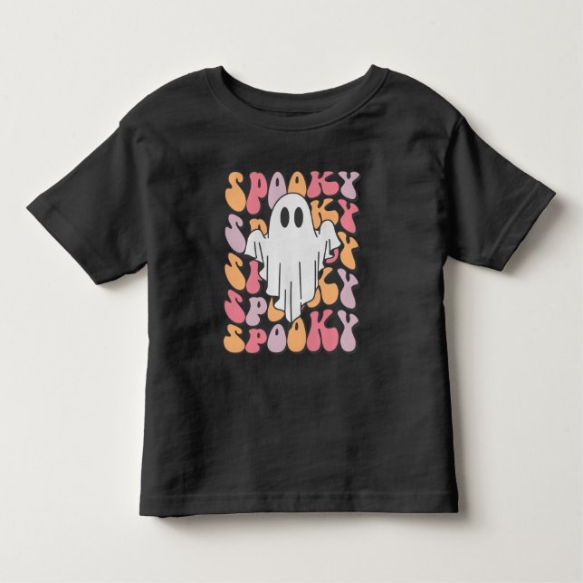 T-shirt Pour Les Tous Petits Fantôme rétro éffrayant (Devant)
