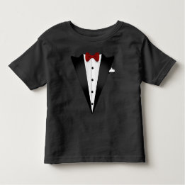 T-shirt Pour Les Tous Petits Faux costume Tuxedo