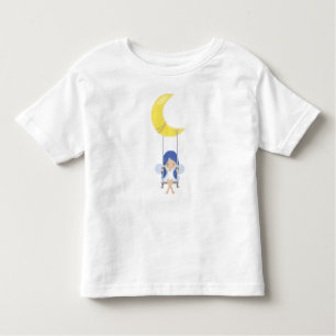 T-shirt Pour Les Tous Petits Fée De Fécule, Fée Mignonne, Fée Sur Une Aile, Lun