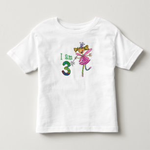 T-shirt Pour Les Tous Petits fée princesse de 3 ans