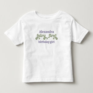 T-shirt Pour Les Tous Petits Fée Violette Première Baie Premier Anniversaire