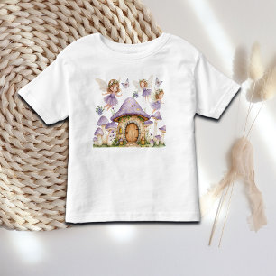 T-shirt Pour Les Tous Petits Fées Magiques Jardin Violet