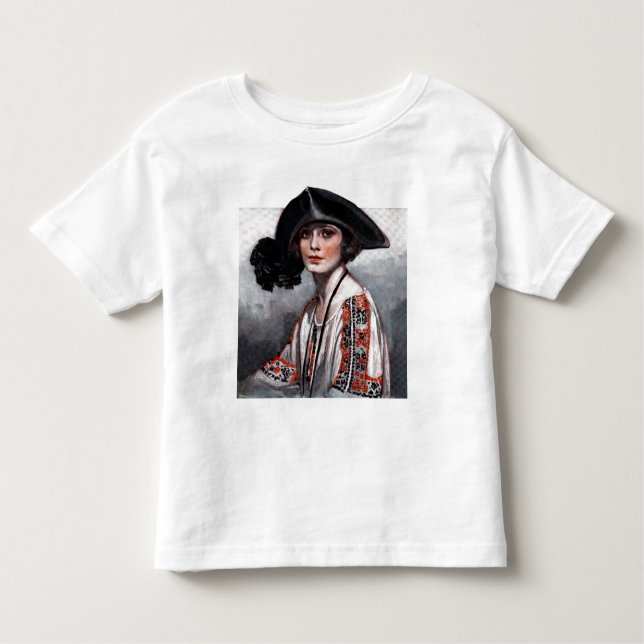 T-shirt Pour Les Tous Petits Femme en blouse brodée (Devant)
