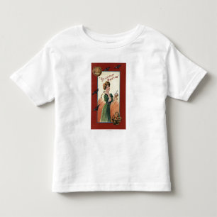 T-shirt Pour Les Tous Petits Femme en vert robe Peeling Pomme