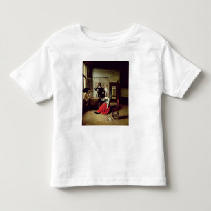 T-shirt Pour Les Tous Petits Femme qui boit avec des soldats, 1658