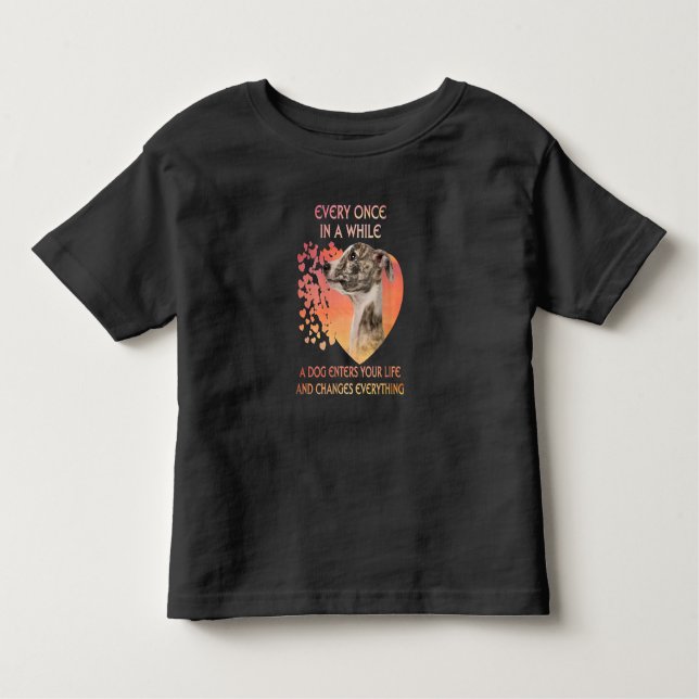 T-shirt Pour Les Tous Petits Femmes De Temps En Temps Un Chien Entre (Devant)