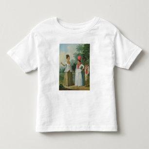 T-shirt Pour Les Tous Petits Femmes indiennes occidentales de couleur, avec un