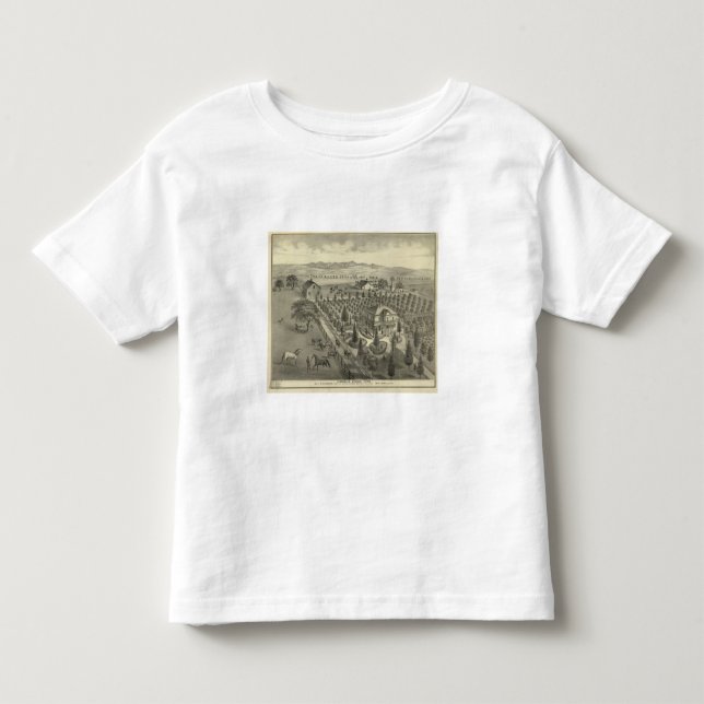 T-shirt Pour Les Tous Petits Ferme à feuillage persistant d'avenue (Devant)
