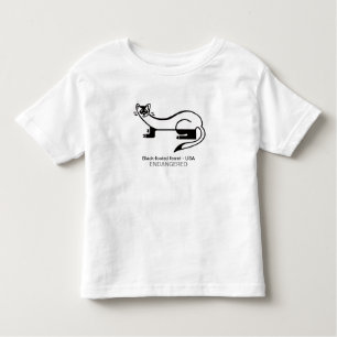 T-shirt Pour Les Tous Petits FERRET à pieds noirs - Graphique animal - USA -