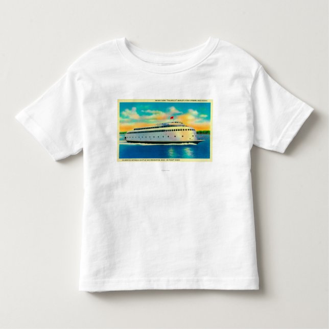 T-shirt Pour Les Tous Petits Ferry de Kalakala, monde premier rationalisé (Devant)