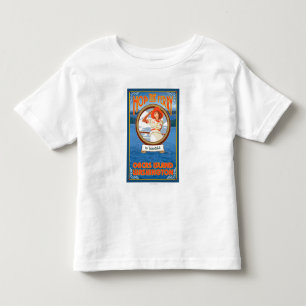 T-shirt Pour Les Tous Petits Ferry pour femme - Orcas Island, Washington