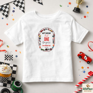 T-shirt Pour Les Tous Petits Fête d'anniversaire de 1 an pour garçon voiture de