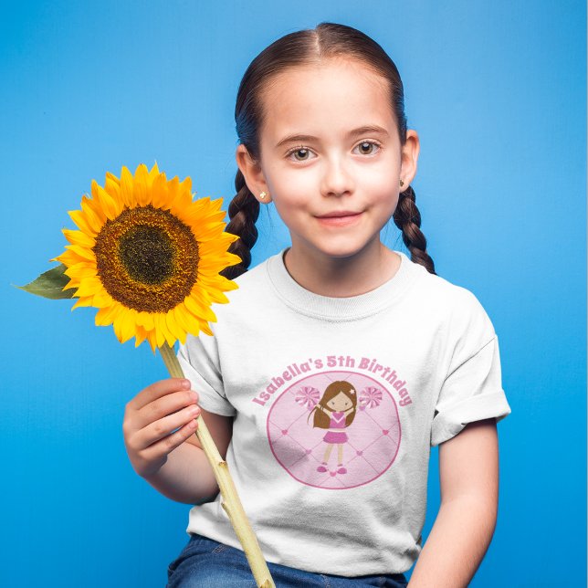 T-shirt Pour Les Tous Petits Fête d'anniversaire de fille mignonne Personnalisé (Créateur téléchargé)