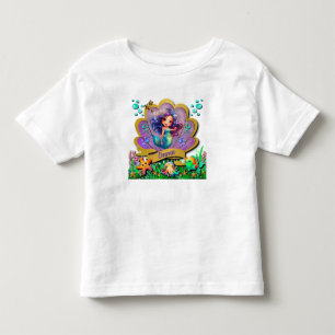 T-shirt Pour Les Tous Petits Fête d'anniversaire de la Petite Sirène - Sous l'o