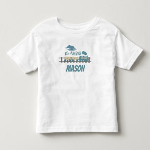 T-shirt Pour Les Tous Petits Fête d'anniversaire enfant Train Rétro Terreux