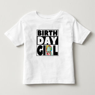 T-SHIRT POUR LES TOUS PETITS FÊTE D'ANNIVERSAIRE PERSONNALISABLE FILLE