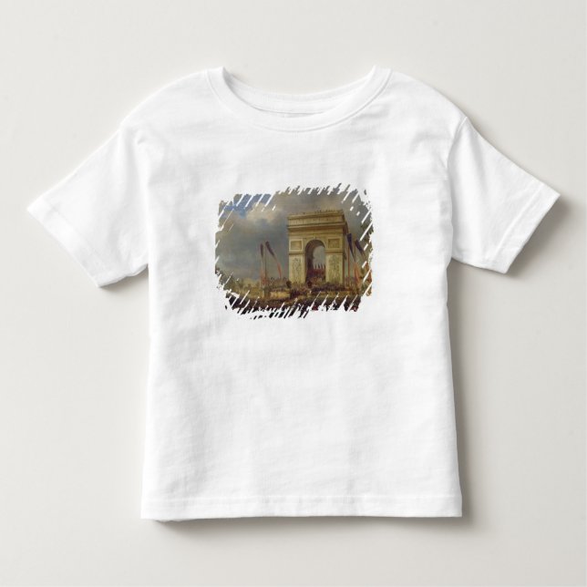 T-shirt Pour Les Tous Petits Fete de la Fraternite chez l'Arc de Triomphe (Devant)