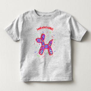 T-shirt Pour Les Tous Petits Fête personnalisée de chien en ballon