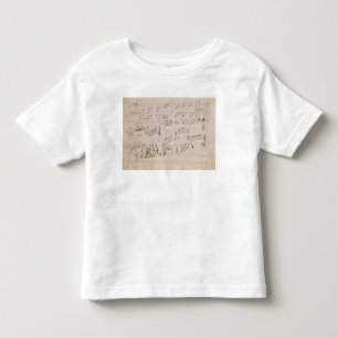 T-shirt Pour Les Tous Petits Feuille de score de 'clair de lune Sonata