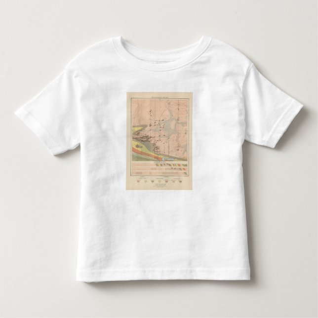 T-shirt Pour Les Tous Petits Feuille détaillée XVIII de géologie (Devant)
