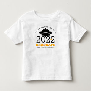 T-shirt Pour Les Tous Petits Fier fille d'un diplômé chaque année École