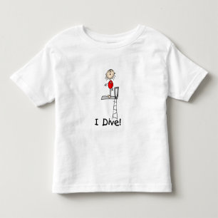 T-shirt Pour Les Tous Petits Figure de bâton fille I plongée