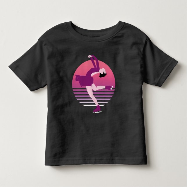 T-shirt Pour Les Tous Petits Figure Patineuse - Art De La Danse Sur Glace (Devant)