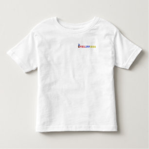 T-shirt Pour Les Tous Petits FilAm, Philippines mélangées et drapeau des