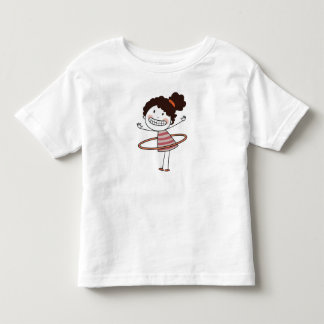 T-shirt Pour Les Tous Petits Fille Bâton Mignonne Aquarelle Grand Sourire Beau