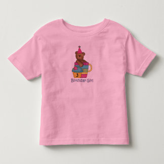 T-shirt Pour Les Tous Petits Fille d'anniversaire 3 ans