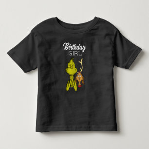 T-shirt Pour Les Tous Petits Fille d'anniversaire Grinch Tableau