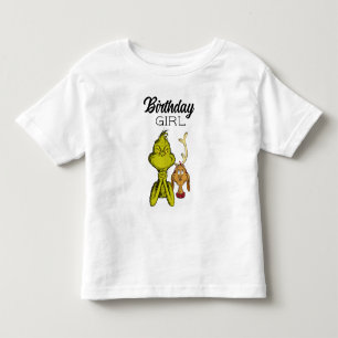 T-shirt Pour Les Tous Petits Fille d'anniversaire Grinch Tableau