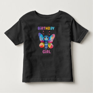 T-shirt Pour Les Tous Petits Fille d'anniversaire papillon