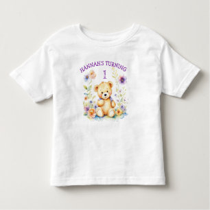 T-shirt Pour Les Tous Petits Fille d'anniversaire personnalisée