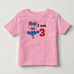 T-shirt Pour Les Tous Petits fille de ballerine de 3 ans