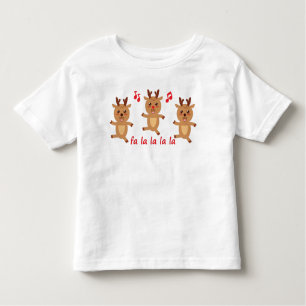 T-shirt Pour Les Tous Petits Fille de garçons du Rindeer Rudolph Snowflakes
