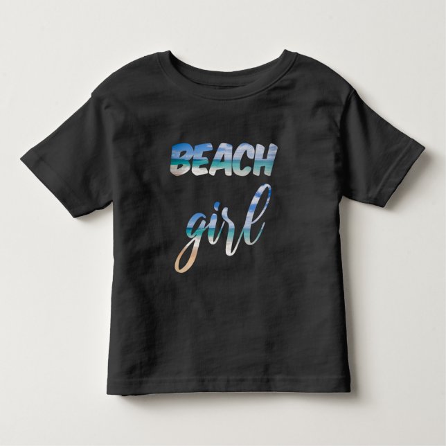 T-shirt Pour Les Tous Petits Fille de la Plage (Devant)