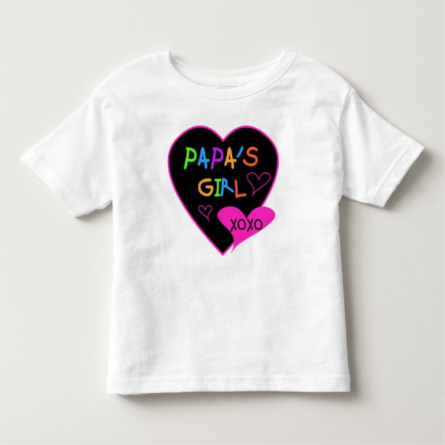 T-shirt Pour Les Tous Petits Fille de Papa Tee - shirts, Casquettes, Mugs, Bout (Devant)