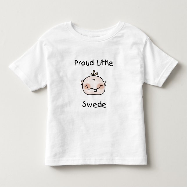 T-shirt Pour Les Tous Petits Fille Fier bébé suédois (Devant)