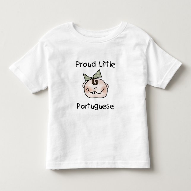 T-shirt Pour Les Tous Petits Fille Fier Petit Portugais (Devant)