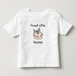 T-shirt Pour Les Tous Petits Fille Fier Petit Russe