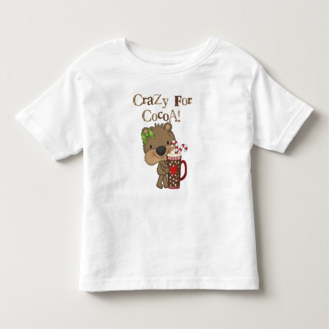T-shirt Pour Les Tous Petits Fille Ours Fou Pour Coca (Devant)