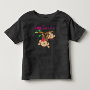 T-shirt Pour Les Tous Petits Fille singes Big Cousin