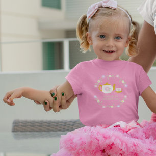T-shirt Pour Les Tous Petits Fille Thé pour Deux 2e anniversaire
